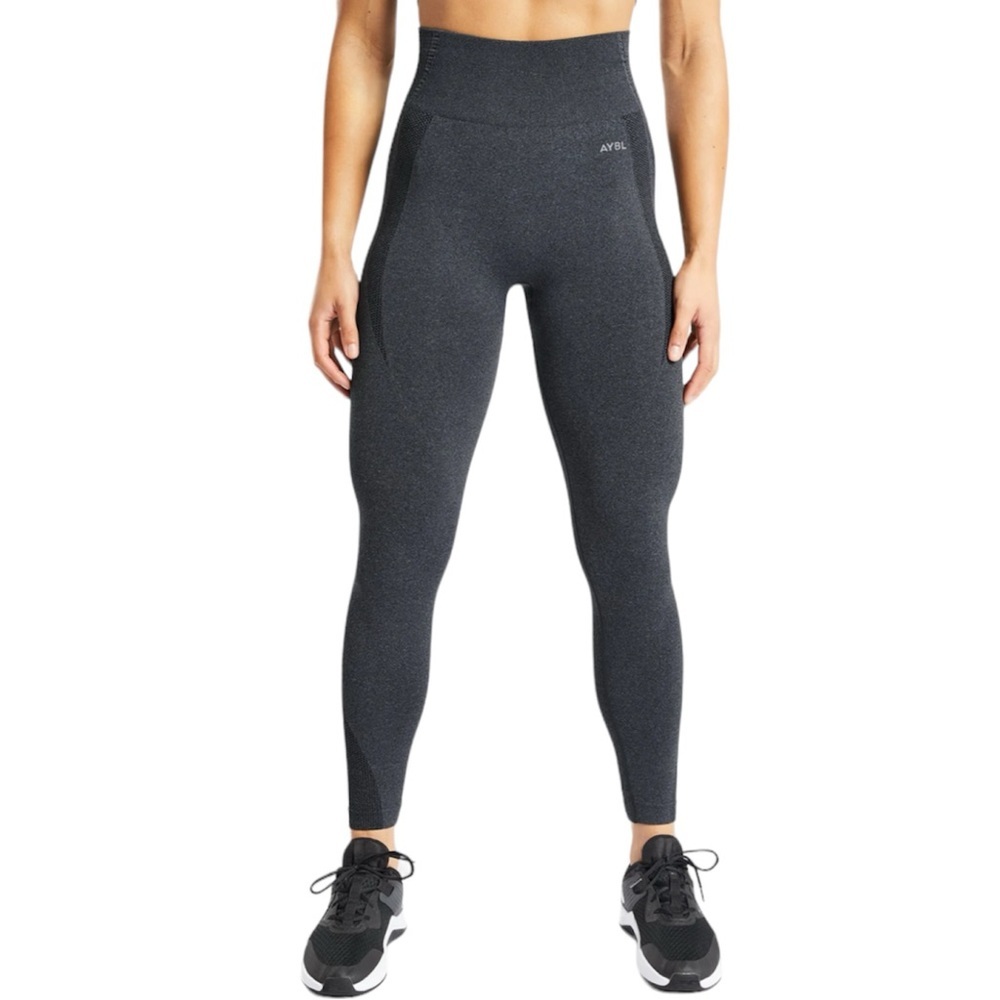 AYBL High-Waist Seamless Leggings in Charcoal